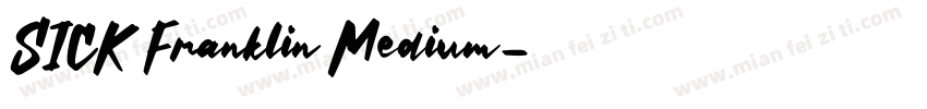 SICK Franklin Medium字体转换